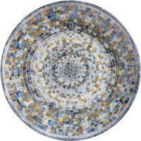 6x VEGA Piatto Terra Mosaic piano; 20.5 cm (Ø); blu/bianco/arancione; rotonda; 6 pz. / Pacco