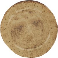 Piatto piano Natura Porland; 22.5x2.75 cm (ØxH); marrone chiaro/marrone scuro; rotonda; 6 pz. / Pacco
