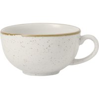 12x Churchill Tazza cappuccino Stonecast Barley White; 280 ml, 11x6 cm (ØxH); bianco/marrone; rotonda; 12 pz. / Pacco