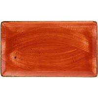 Assiette/plat Nebro rectangulaire VEGA; 33.5x19x2.1 cm (LxlxH); rouge; 3 pièce(s) / Lot