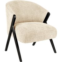 Fauteuil lounge Caso VEGA; 69x70x77 cm (lxPxH); Assise beige, Structure noir