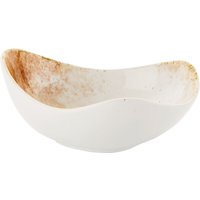 Coupelle et saladier Purior VEGA; 0.33 l, 15.8x14.8x7 cm (LxlxH); blanc/brun; ovale; 6 pièce(s) / Lot
