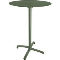 VEGA Utendørs barbord i aluminium Taipa rundt; 80x108 cm (ØxH); Bordplate Oliven, Ramme Oliven; Rund