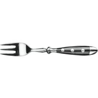 12x PULSIVA Forchetta torta Gutshof; 15.4 cm (L); argento, manico nero; 12 pz. / Pacco