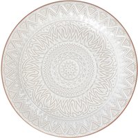 4x PULSIVA Piatto Indie piano; 21x2.5 cm (ØxH); bianco; rotonda; 4 pz. / Pacco