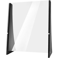 Paroi de protection pour guichet Prevent verre trempé PULSIVA; 65x30x80 cm (lxPxH); noir