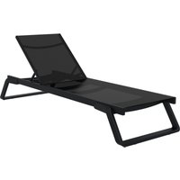 Lettino prendisole Tropic Siesta; 210x72x31 cm (LxLxH); nero