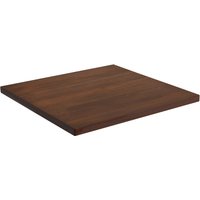 Plateau de table d'intérieur en bois massif Kentucky carré VEGA; 60x60x3 cm (LxlxH); hêtre/teinté tabac; carré(e)