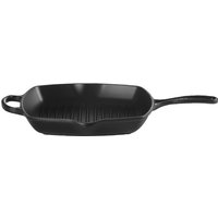 Le Creuset Griglia Signature con manico; 26x26 cm (LxL); nero; quadrata
