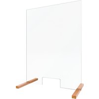 Parete mobile APS; 75x0.5x100 cm (LxPxH); trasparente/marrone