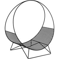 Rastrelliera per legna da ardere Ramiro; 55x33x60 cm (LxLxH); nero