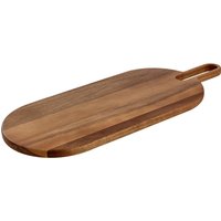 VEGA Tagliere Zamiro ovale, con manico; 59.5x23x2 cm (LxLxH); marrone; ovale