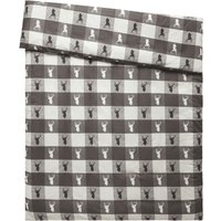 Housse de couette Villach ERWIN M.; 160x210 cm (lxL); gris/blanc