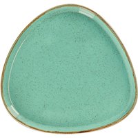 Assiette Sidina plate, organique, avec rebord VEGA; 20.7x19.5x2 cm (LxlxH); turquoise; organique; 6 pièce(s) / Lot