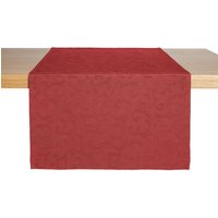 ERWIN M. Runner tavola Biella; 40x170 cm (LxL); borgogna; rettangolare