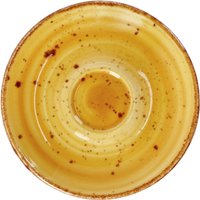 Piattino per tazzina caffè Nebro VEGA; 12.5x1.5 cm (ØxH); giallo; 6 pz. / Pacco