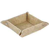 Corbeille à pain Shana VEGA; 16x16x5.5 cm (LxlxH); beige; carré(e)