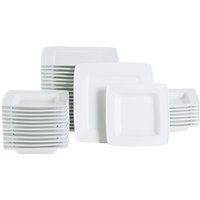 Pack avantage assiettes Jazz 40 pièces PULSIVA; blanc