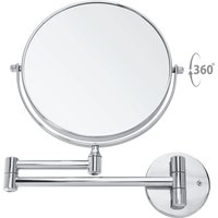 PULSIVA Specchio ingranditore Perdo 5x; 33x19 cm (LxØ); argento; rotonda