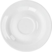 6x VEGA Piattino sottotazza cappuccino e mug Base; 15 cm (Ø); bianco; rotonda; 6 pz. / Pacco