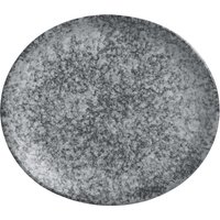 Assiette Mamoro plate, organique VEGA; 31x26.5x3.5 cm (LxlxH); noir/blanc; organique; 3 pièce(s) / Lot