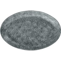 Piatto Arona ovale VEGA; 35x23.2x3.6 cm (LxLxH); antracite; ovale; 2 pz. / Pacco