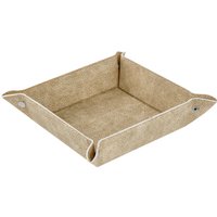 VEGA Cestino porta pane e frutta Shana; 20x20x5.5 cm (LxLxH); beige; quadrata