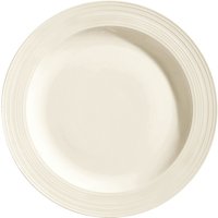 Piatto Skyline piano, con bordo VEGA; 25.5 cm (Ø); bianco crema; rotonda; 6 pz. / Pacco