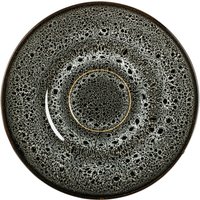 6x VEGA Piattino per tazza cappuccino Nano; 16.5 cm (Ø); nero; rotonda; 6 pz. / Pacco