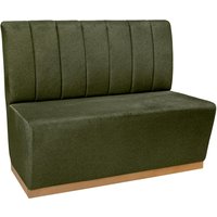 Banquette 2 places Espara VEGA; 120x63x101 cm (lxPxH); Assise vert, Structure naturel