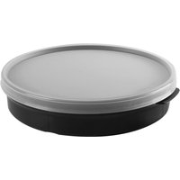 Contenitore take-away riutilizzabile Amuse Pro a 3 scomparti Amuse Pro; 800 ml, 23x4.8 cm (ØxH); nero; rotonda; 8 pz. / Pacco