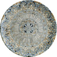 Assiette plate Luca Mosaic Bonna; 17 cm (Ø); orange/bleu foncé/bleu clair/jaune/blanc; rond(e); 12 pièce(s) / Lot