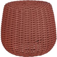 Pouf/table d'appoint Tavano VEGA; 55x50 cm (ØxH); terracotta chiné; cylindrique