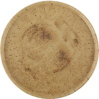 Piatto piano Natura con bordo alto Porland; 27x2.4 cm (ØxH); marrone chiaro/marrone scuro; rotonda; 6 pz. / Pacco
