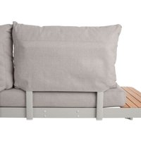 Dossier pour canapé Amalfia VEGA; 70x20x58 cm (lxPxH); gris clair; Structure gris clair