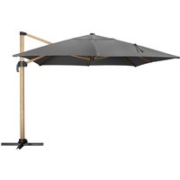 VEGA Hengeparasoll Terrado; 300x400x275 cm (LxBxH); Antrasitt/Brun; Rektangulær