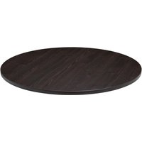 Plateau de table d'intérieur Maliana rond VEGA; 100 cm (Ø); chêne/teinté wengé; rond(e)