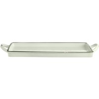 2x VEGA Plat Liron rectangulaire; 0.8 l, 33x18.5x2.5 cm (LxlxH); écru/noir; rectangulaire; 2 pièce(s) / Lot
