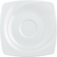 Sous-tasse café et mug Soria VEGA; 14.5x14.5 cm (Lxl); blanc; carré(e); 6 pièce(s) / Lot