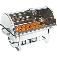 Chafing Dish Armonio PULSIVA; GN 1/1, 4000 ml, 61x35x40 cm (LxPxH); argento; rettangolare