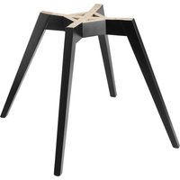 Piètement de chaise Milaria bois VEGA; 52x53.5x44 cm (lxPxH); noir; 2 pièce(s) / Lot