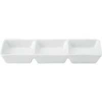 6x VEGA Ciotolina Bali 3 scomparti; 18.5x6x2.5 cm (LxLxH); bianco; 6 pz. / Pacco