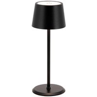 Lampe de table LED sans fil Monte-Carlo - intérieur/extérieur - câble de recharge inclus Securit; 7.5x7.5x22 cm (LxlxH); noir