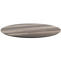 Plateau de table rond Feros; 70x70x1.2 cm (LxlxH); brun clair; rond(e)