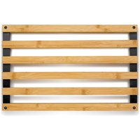 kela Dessous de plat Kiril en bambou; 38x24 cm (Lxl); noir; rectangulaire
