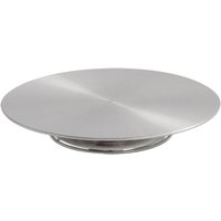 Stalgast Piatto torta in acciaio su base; 4.5x33 cm (HxØ); argento