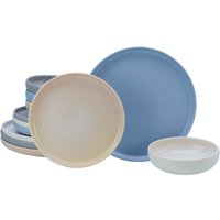 Set assiettes 12 pièces Uno Nordic CreaTable; multicolore