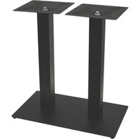 Pied de table double Entry H 72 cm Ligne CHR; 40x72 cm (lxH); noir