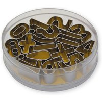 Schneider Set di formine per biscotti a forma di numeri; 2 cm (H); acciaio inox