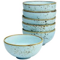 6x CreaTable Collezione Natura - 6 pezzi di ciotole per intingere; 200 ml, 11.5x5.5 cm (ØxH); blu chiaro; rotonda; 6 pz. / Pacco